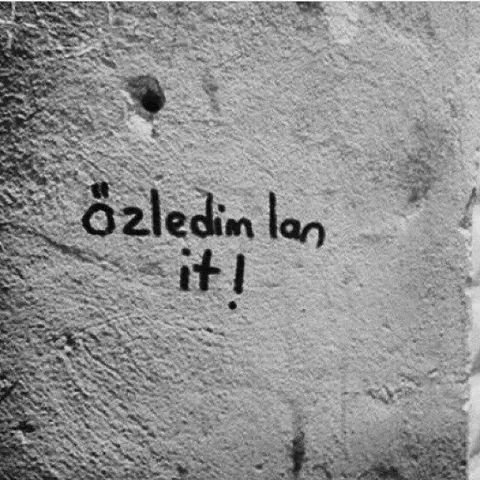 Özledim Lan İt - Duvar Yazısı