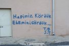 Hepimz Kördük Duvar Yazısı