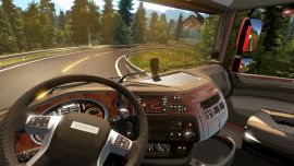 Euro Truck Simulator oyun içinden alınmış bir ekran görüntüsü