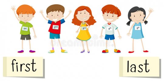 First & Last Clipart