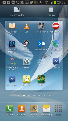 Android ekran görüntüsü