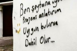 Şeytana Uymam - Duvar Yazısı